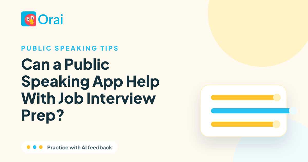 Can a Public Speaking App Help With Job Interview Prep? article cover