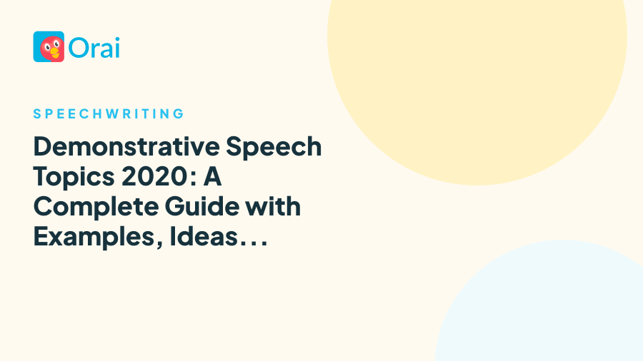 Demonstrative Speech Topics 2020: A Complete Guide with Examples, Ideas, Outlines article cover