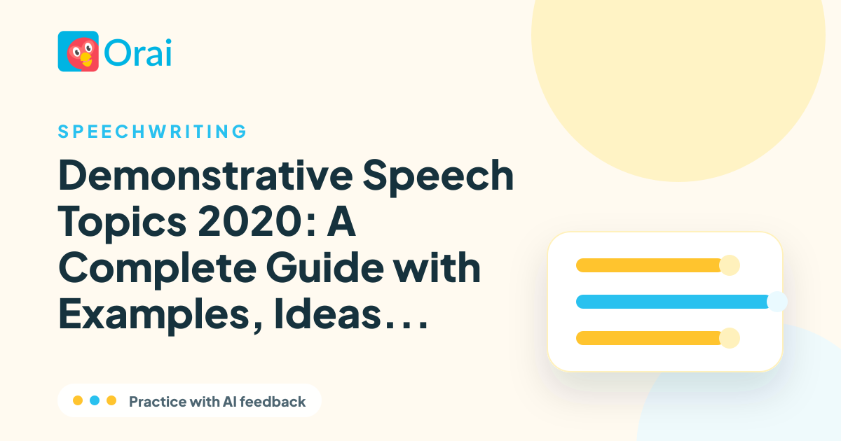 Demonstrative Speech Topics 2020: A Complete Guide with Examples, Ideas, Outlines article cover