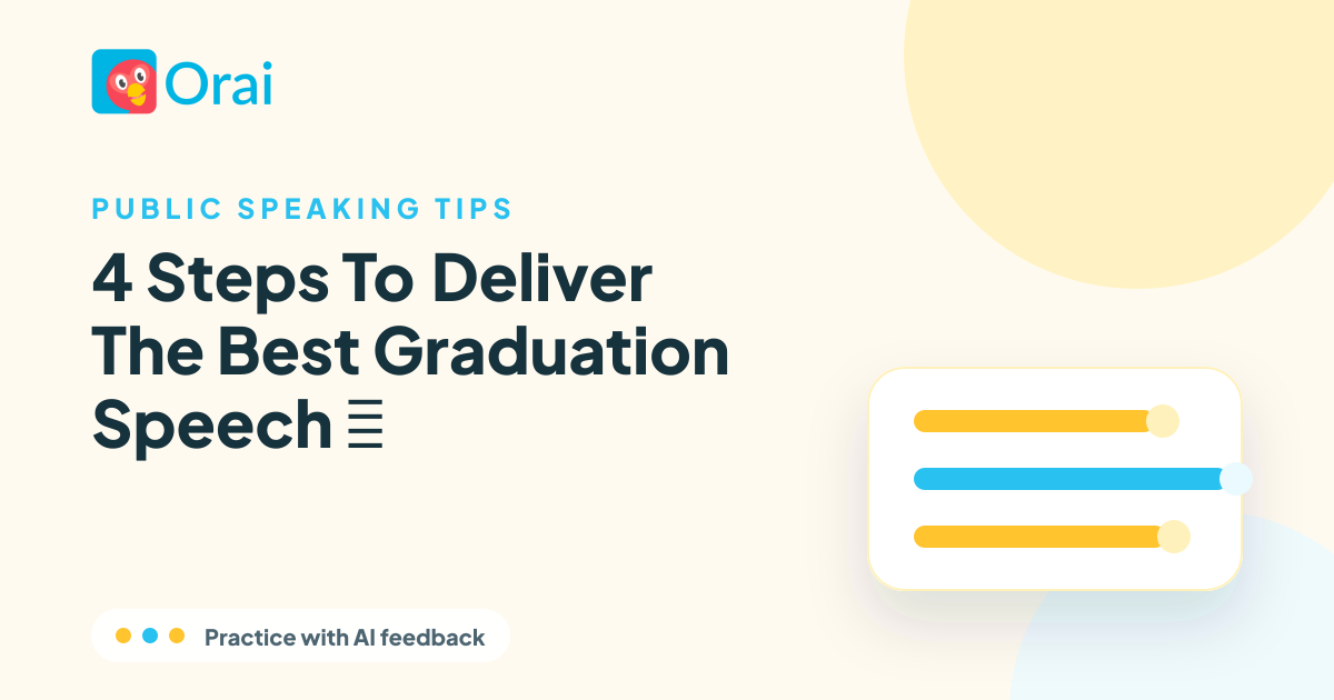 4 Steps To Deliver The Best Graduation Speech 👩‍🎓 article cover