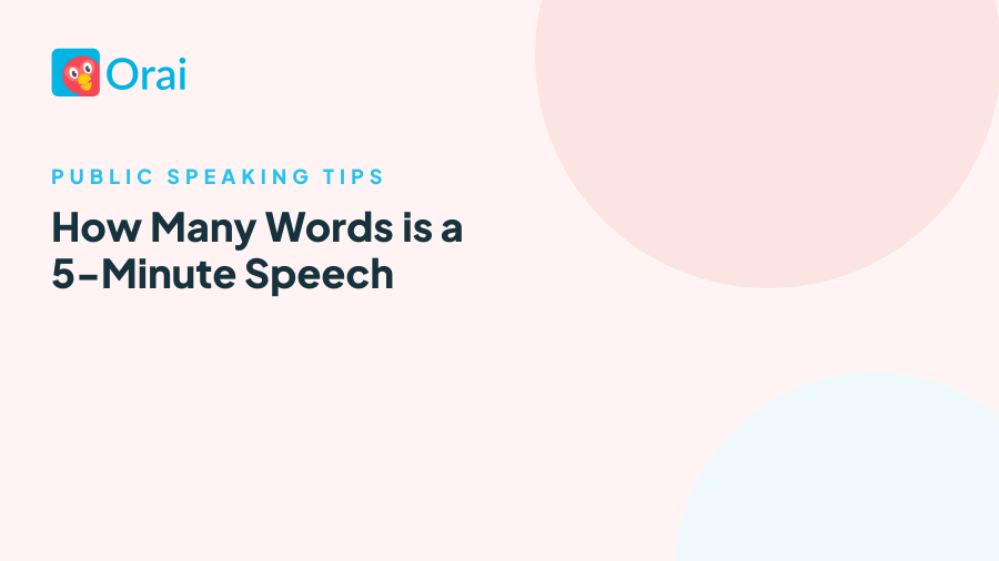 How Many Words is a 5-Minute Speech article cover