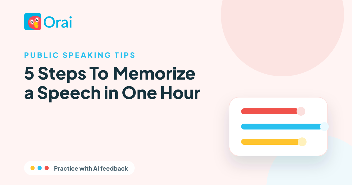 5 Steps To Memorize a Speech in One Hour article cover