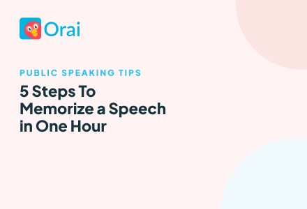 5 Steps To Memorize a Speech in One Hour article cover