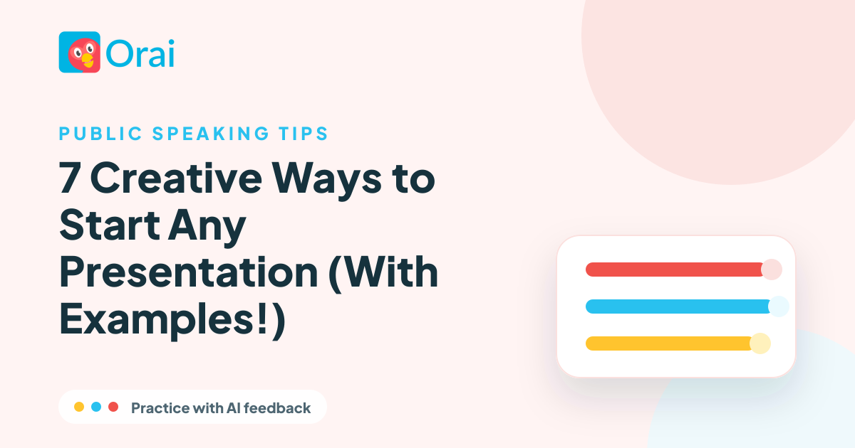 7 Creative Ways to Start Any Presentation (With Examples!) article cover