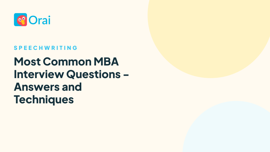 Most Common MBA Interview Questions - Answers and Techniques article cover