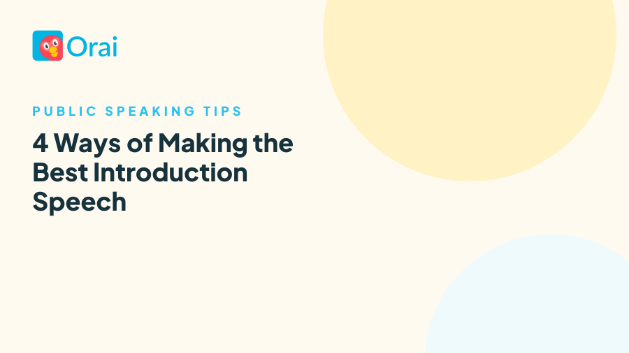 4 Ways of Making the Best Introduction Speech article cover