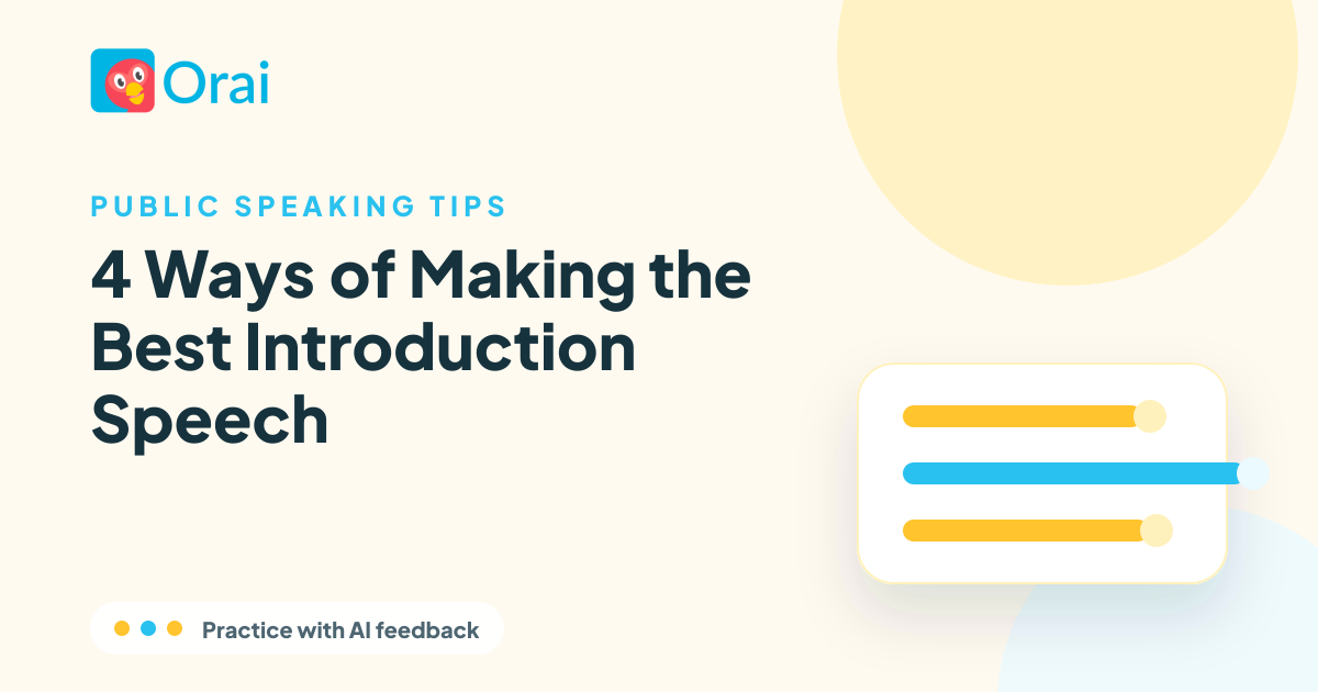 4 Ways of Making the Best Introduction Speech article cover