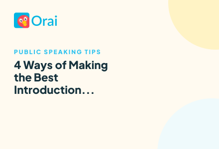 4 Ways of Making the Best Introduction Speech article cover