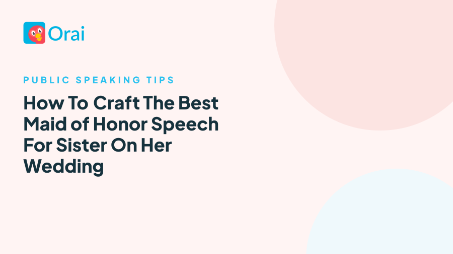 How To Craft The Best Maid of Honor Speech For Sister On Her Wedding article cover