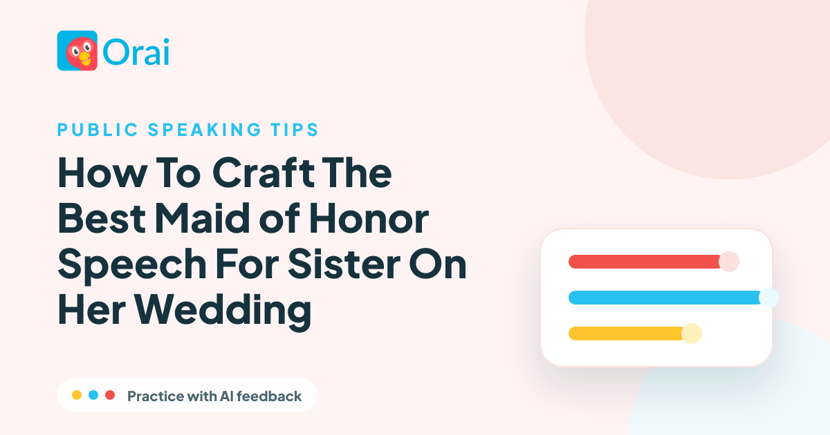 How To Craft The Best Maid of Honor Speech For Sister On Her Wedding article cover