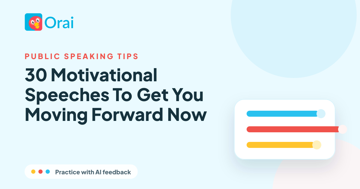 30 Motivational Speeches To Get You Moving Forward Now article cover