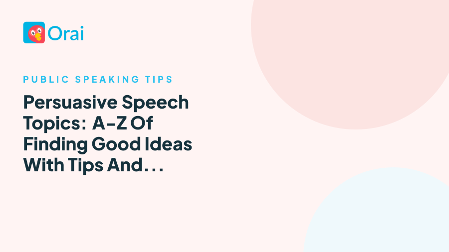 Persuasive Speech Topics: A-Z Of Finding Good Ideas With Tips And Examples article cover