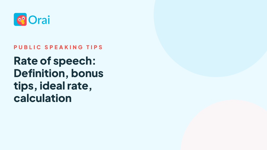 Rate of speech: Definition, bonus tips, ideal rate, calculation article cover