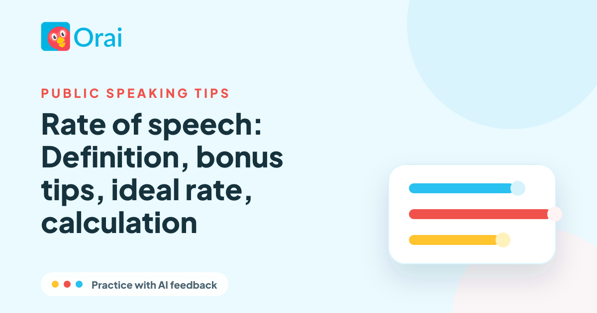 Rate of speech: Definition, bonus tips, ideal rate, calculation article cover