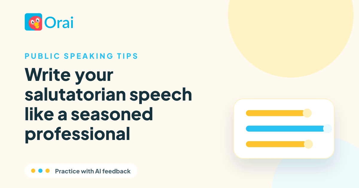 Write your salutatorian speech like a seasoned professional article cover