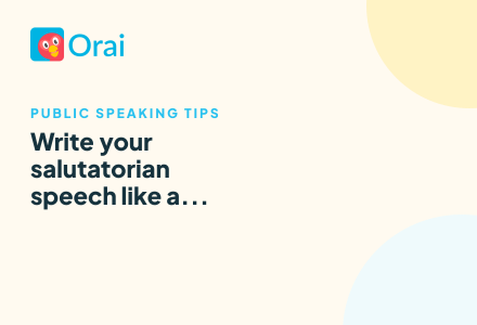 Write your salutatorian speech like a seasoned professional article cover